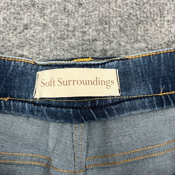 Soft Surroundings Jeans Womens 32 X 30 The Ultimate Denim Relaxed Straight Blue - Picture 4 of 12